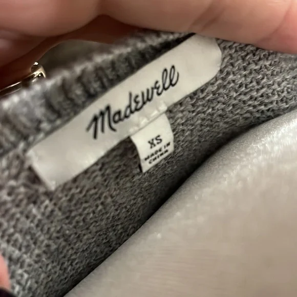 Madewell Gray Knit Sweater Size XS - Picture 2 of 5